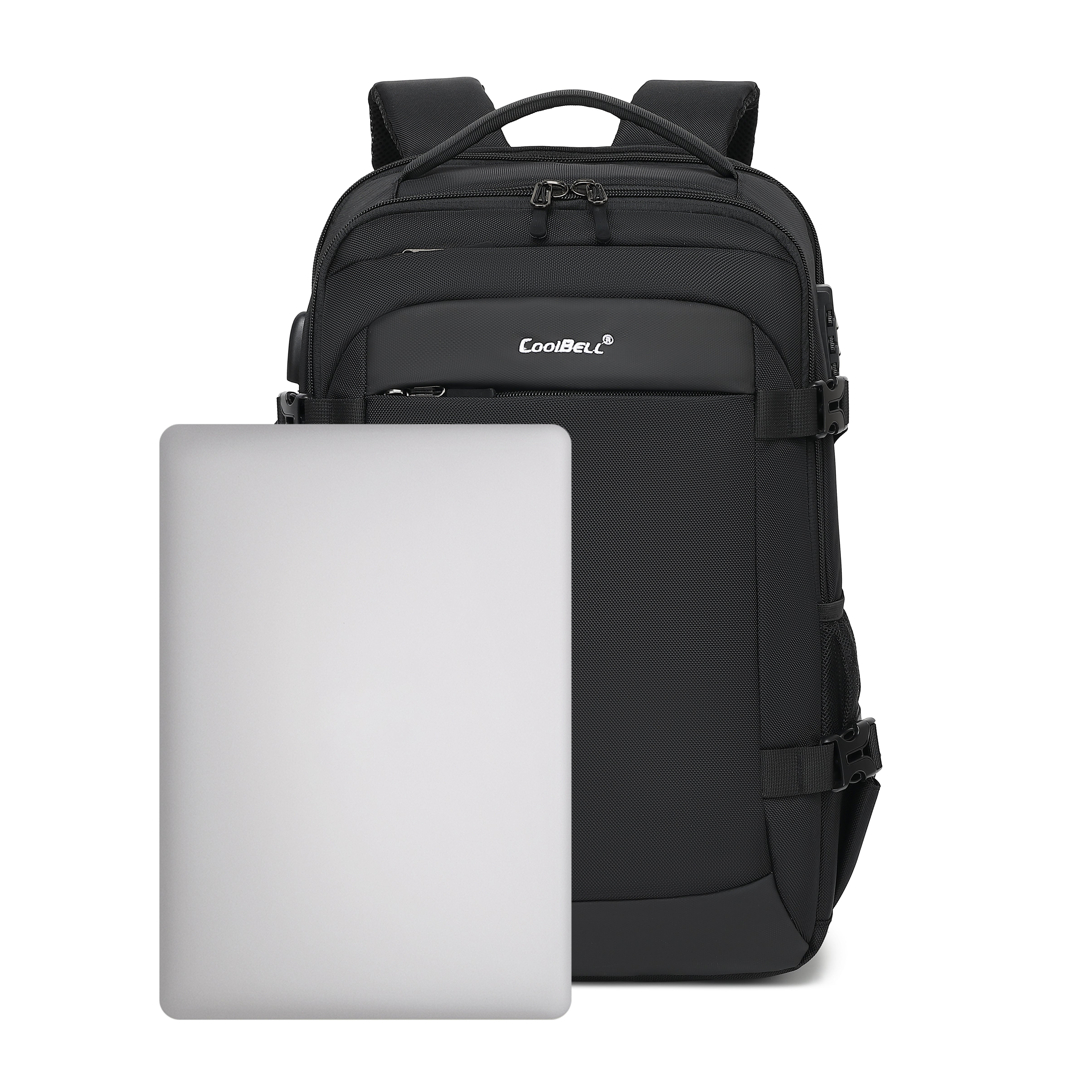 CoolBell CB-8297 Laptop Backpack - Water-Resistant Design for 15.6” Laptops with USB Port