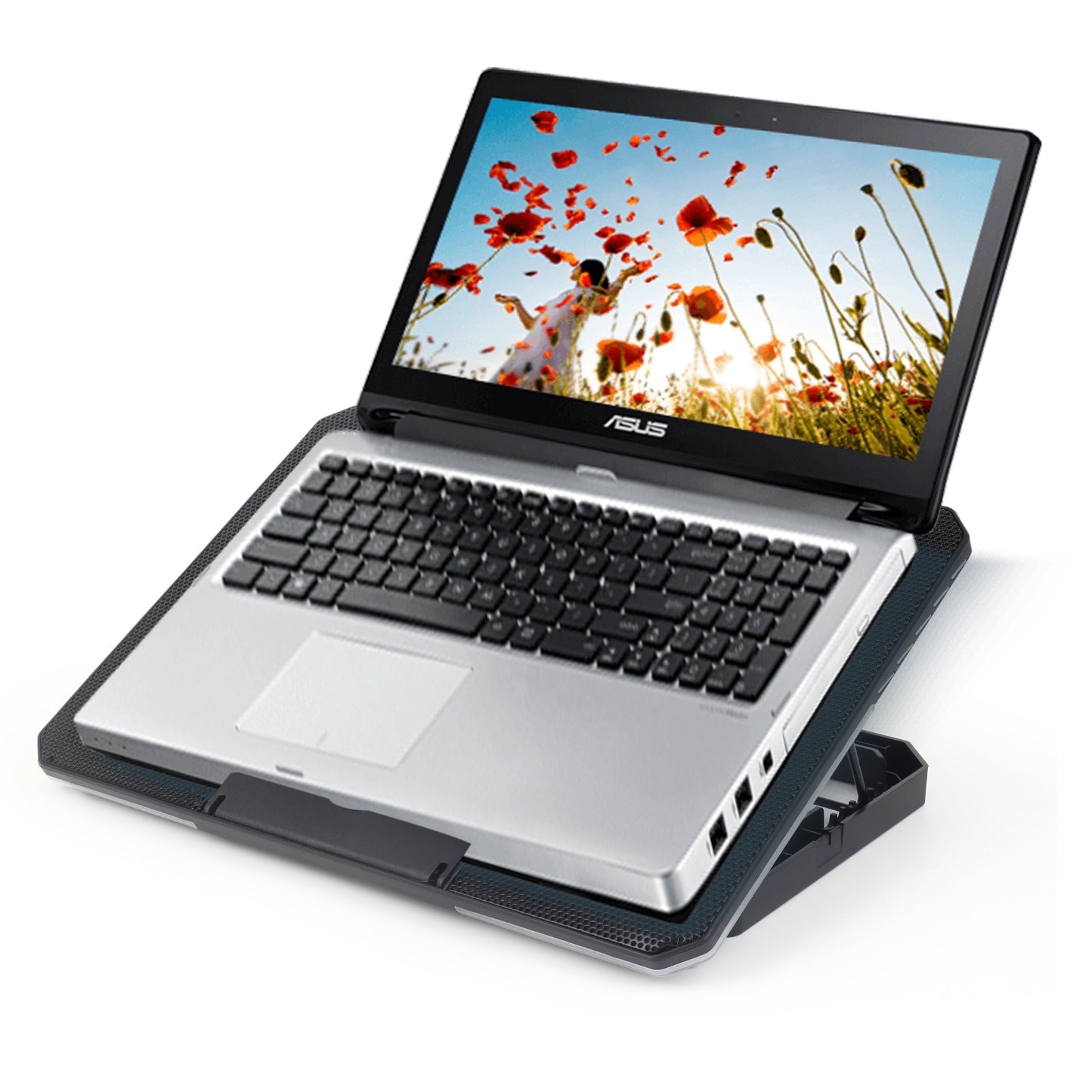 CoolBell CB-8X Cooling Pad for 14–17" Laptops with Adjustable Stand - CoolBELL