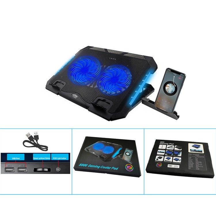 Coolbell Cb-900 Cooling Pad For 14-17 Inch Laptops Gaming Notebook - CoolBELL