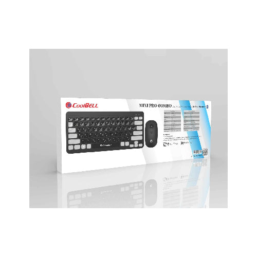 CoolBELL KM300e Mini Pro Combo Wireless Keyboard & Mouse | Dual Mode 2.4GHz + Bluetooth
