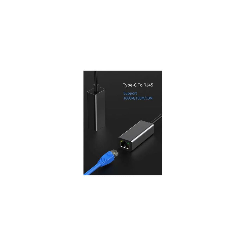 Wiwu RJ45 Type-C to LAN Adapter | USB-C to Ethernet Converter for MacBook, Laptop & Tablet