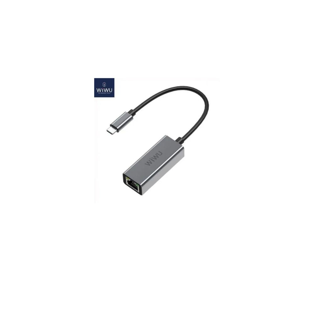 Wiwu RJ45 Type-C to LAN Adapter | USB-C to Ethernet Converter for MacBook, Laptop & Tablet