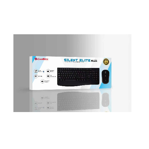 Coolbell Wireless Keyboard and Mouse Combo - Silent Elite MK 270