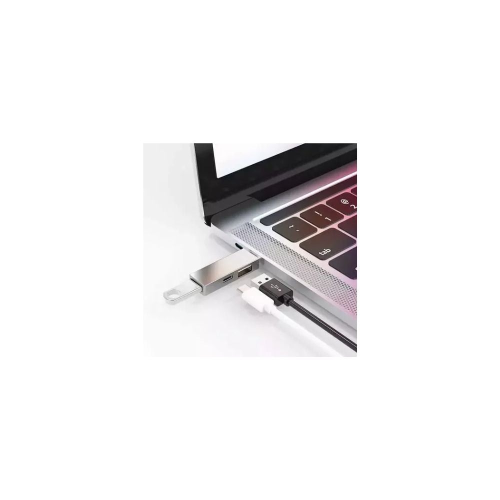 WIWU T02 Pro Type-C Hub – Premium 3-in-1 Adapter for MacBook & iPad