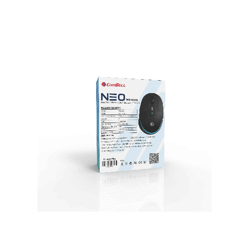 CoolBell NEO WB-M101 Dual Mode Wireless Mouse - 2.4G + Bluetooth 5.2, Silent Click, 6 Buttons