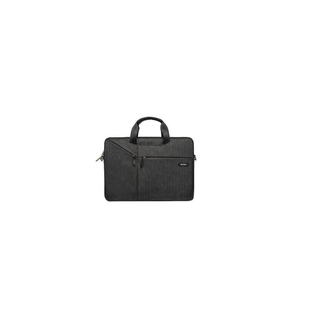 WIWU City Commuter Bag 12" | Laptop Shoulder Bag Black Grey