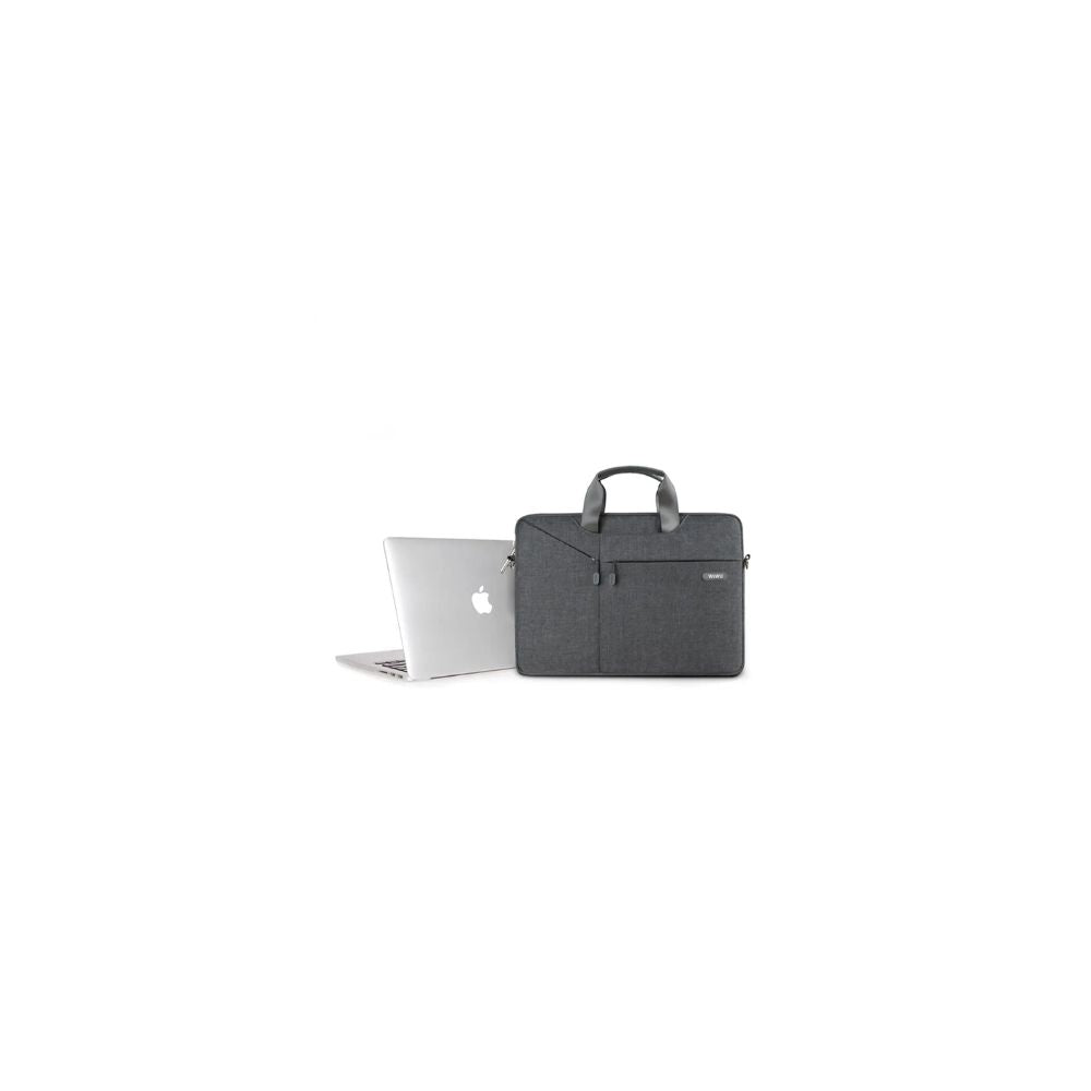 WIWU City Commuter Bag 12" | Laptop Shoulder Bag Black Grey