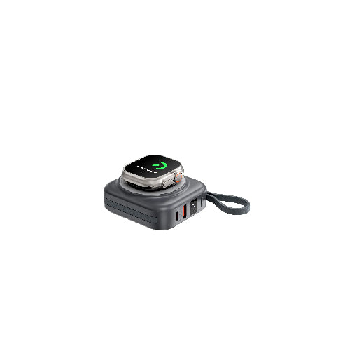 WIWU WI-P055 10000mAh 3 in 1 Portable Wireless Charging Power Bank for Phone/Smart Watch/AirPods