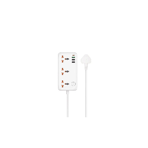 WiWU 30W GaN Power Strip Wi-S005 – USB-C, USB-A & AC Outlets | EU/UK
