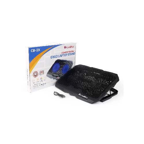 CoolBell CB-2X Laptop Cooling Pad – Dual Fan Adjustable Stand for Gaming Notebooks